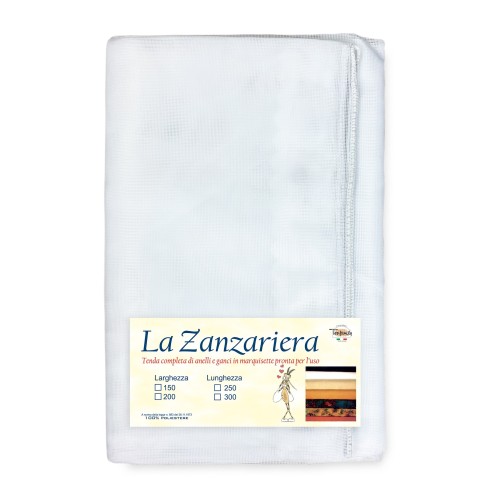 MARQUISETTE outdoor mosquito net curtain leaded in 8 different sizes plain WHITE