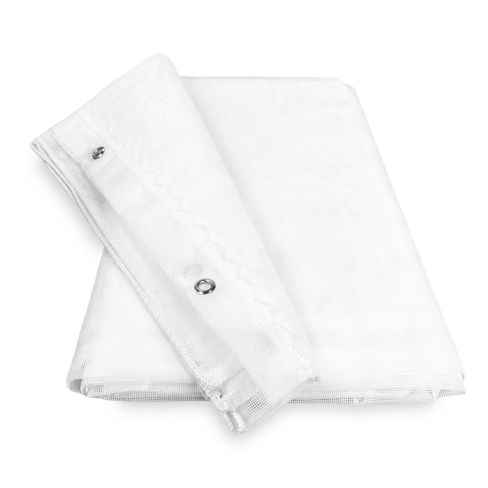 MARQUISETTE Outdoor Moskitonetzvorhang aus Blei in 8 verschiedenen Größen einfarbig WEISS