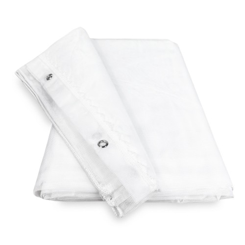 MARQUISETTE outdoor mosquito net curtain leaded in 8 different sizes plain WHITE