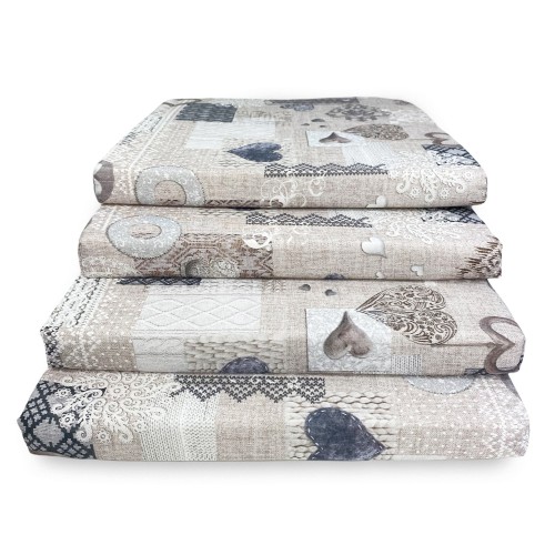 HOUSSE DE CHAISE SOUPLE TISSU LONETA Tyrolean SHABBY Beige CUSHION CHAIR avec housse amovible