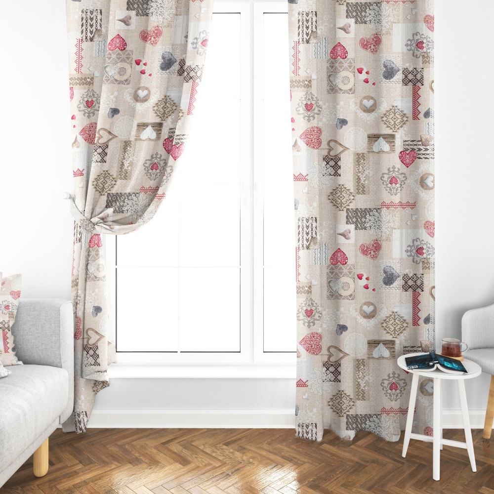 SHABBY TENT red cm.150X280 Tyrolean made MADE in ITALY