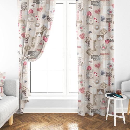 SHABBY TENT red cm.150X280 Tyrolean made MADE in ITALY