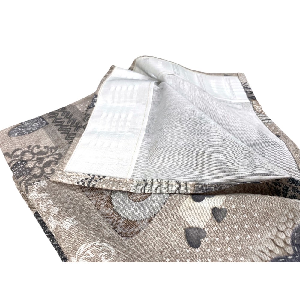 TIENDA SHABBY beige cm.150X280 Tirolina hecha MADE in ITALY