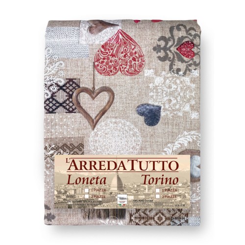 FUNDA DE DECORACIÓN Funda GRAN SCARF COLCHA de sofá Funda de sofá Tirolesa SHABBY RED