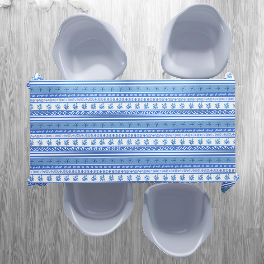 NAPPE ANTI-TACHE RÉSINE TURIN mer GRÈCE Mer mer bleu