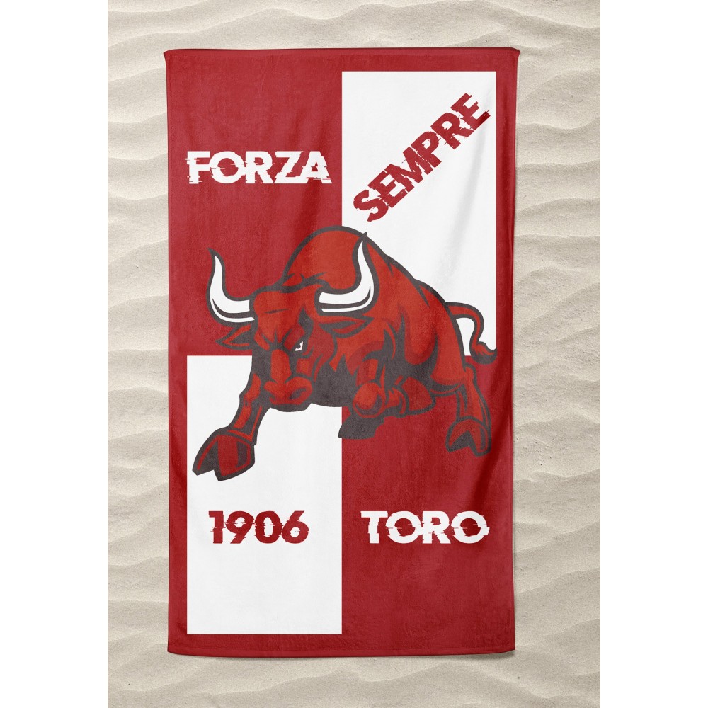 Serviette de plage Forza Toro en éponge douce Serviette de plage Forza Toro en éponge douce