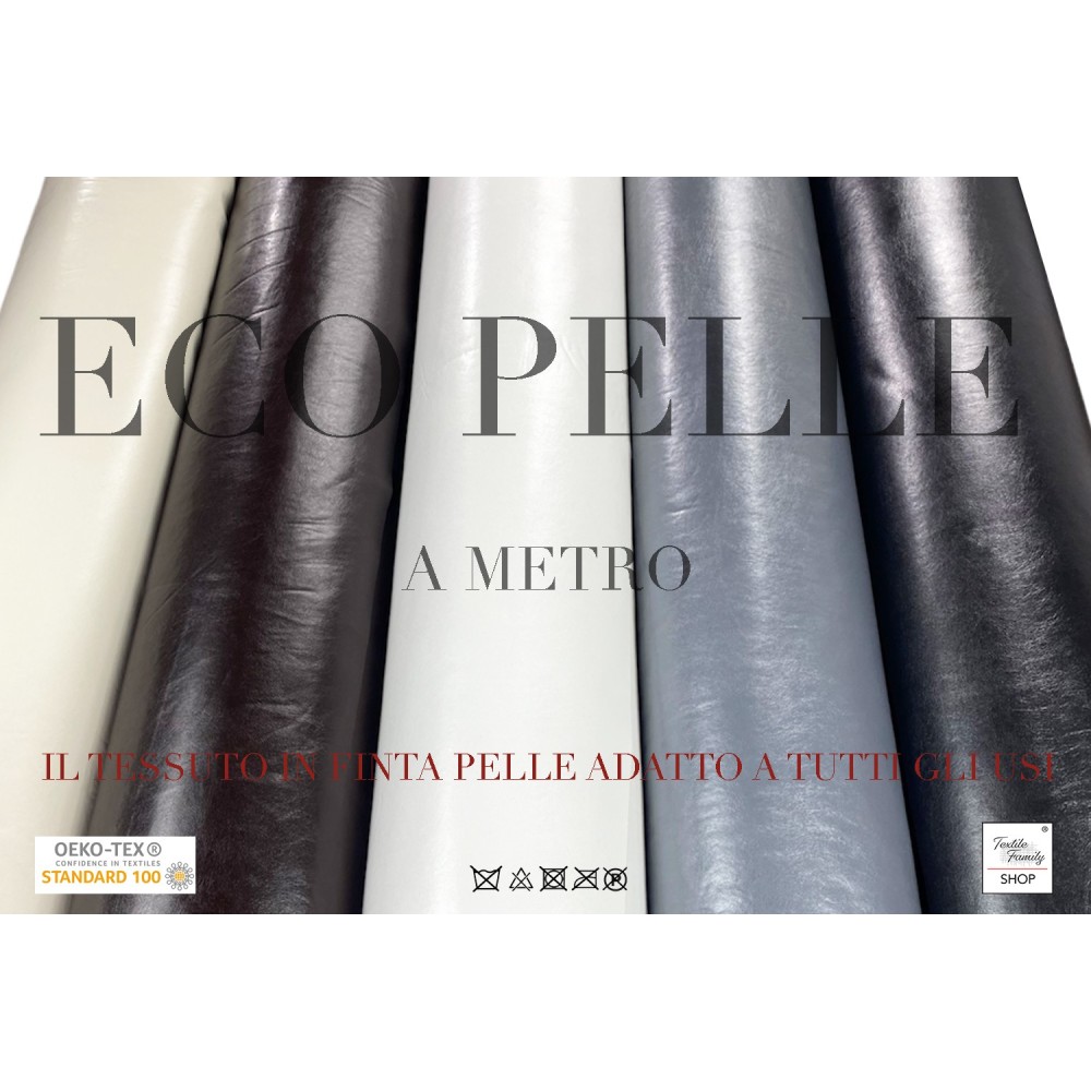 FABRIC by the meter in FLORENCE IMITATION LEATHER imitation ECO leather leather height cm. 140 Skai