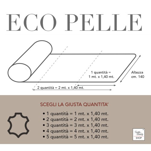 TESSUTO a metro in FINTA PELLE FIRENZE simil Pelle ECO pelle altezza cm. 140 Skai
