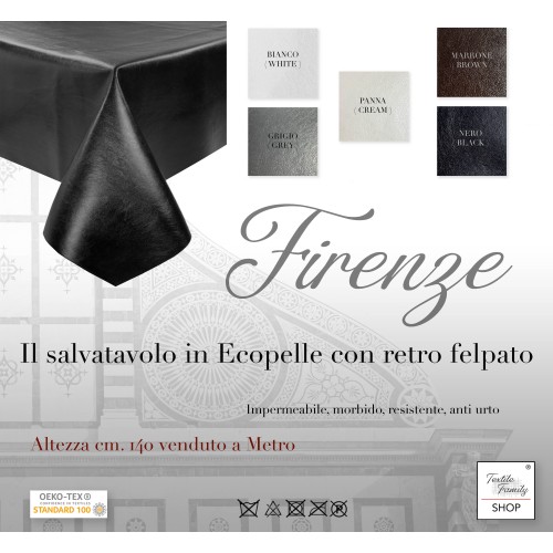 MOLLETTONE SALVAVOLO FIRENZE en IMITATION CUIR simili cuir ECO cuir hauteur cm. 140 Skai A mètre