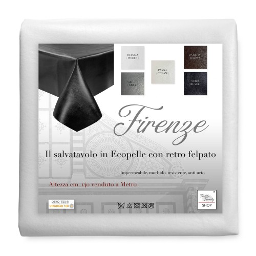 FIRENZE TABLE SAVER aus Kunstleder KUNSTLEDER ECO Leder Höhe cm. 140 Skai pro Meter