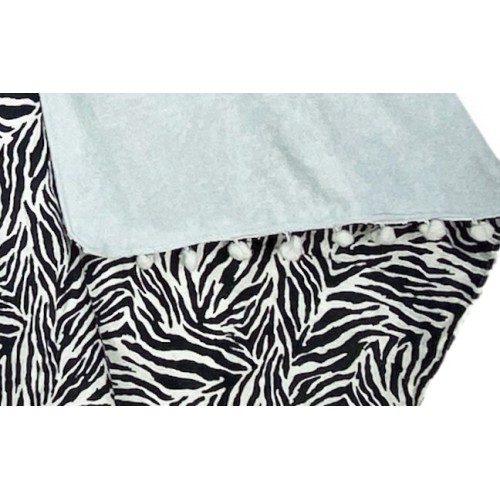 KIKOY Doppeltes Zebra Strandtuch aus BAUMWOLLE und FROTTEE mit KEEP BACKPACK