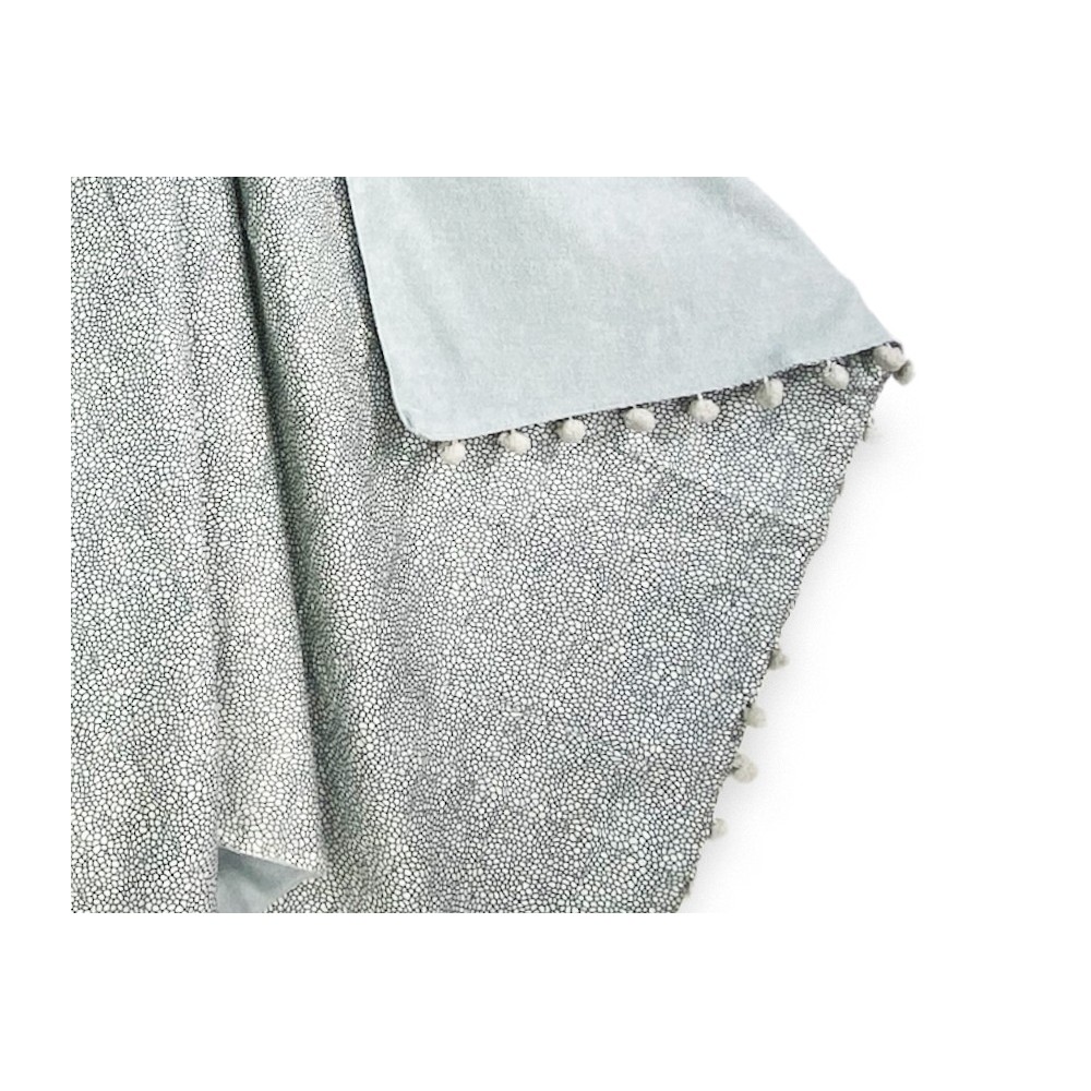 TELO mare doppio KIKOY Boy Grigio in COTONE e in SPUGNA con ZAINO KEEP