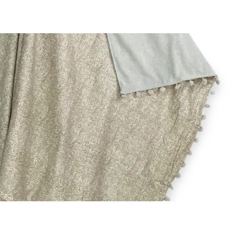 serviette de plage kikoy éponge et coton beige combiné