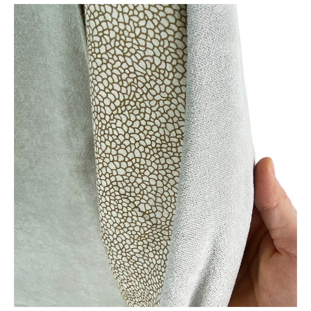 KIKOY Boy Toalla de playa doble beige en ALGODÓN y toalla de rizo con KEEP BACKPACK