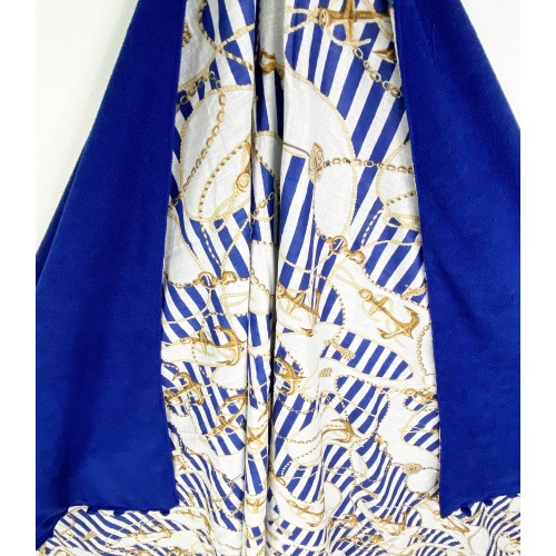 Toalla de playa doble KIKOY Ancora Oro en ALGODÓN y TOALLA DE RIZO con MOCHILA KEEP