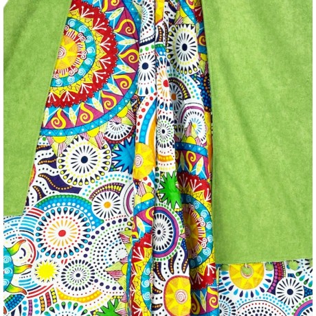 MRE Desigual patterned towel in cotton and terry cloth