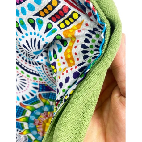 MRE Desigual patterned towel in cotton and terry cloth