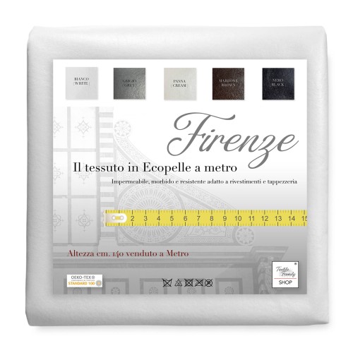 FABRIC mètre en IMITATION CUIR FLORENCE cuir similaire ECO cuir hauteur cm. 140 Skai