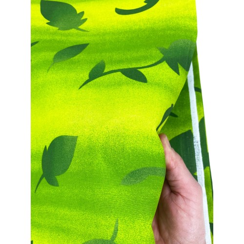 FUNDA DE DECORACIÓN GRAN BUFANDA COLCHA FUNDA DE SOFÁ tela GREEN LEAF