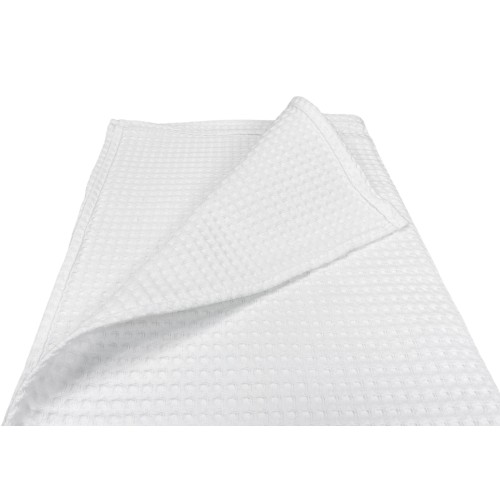 SET 6 serviettes SERVIETTE Coton COULEUR UNIE blanc NID D’ABEILLE HOTEL SUPPLY 60X100