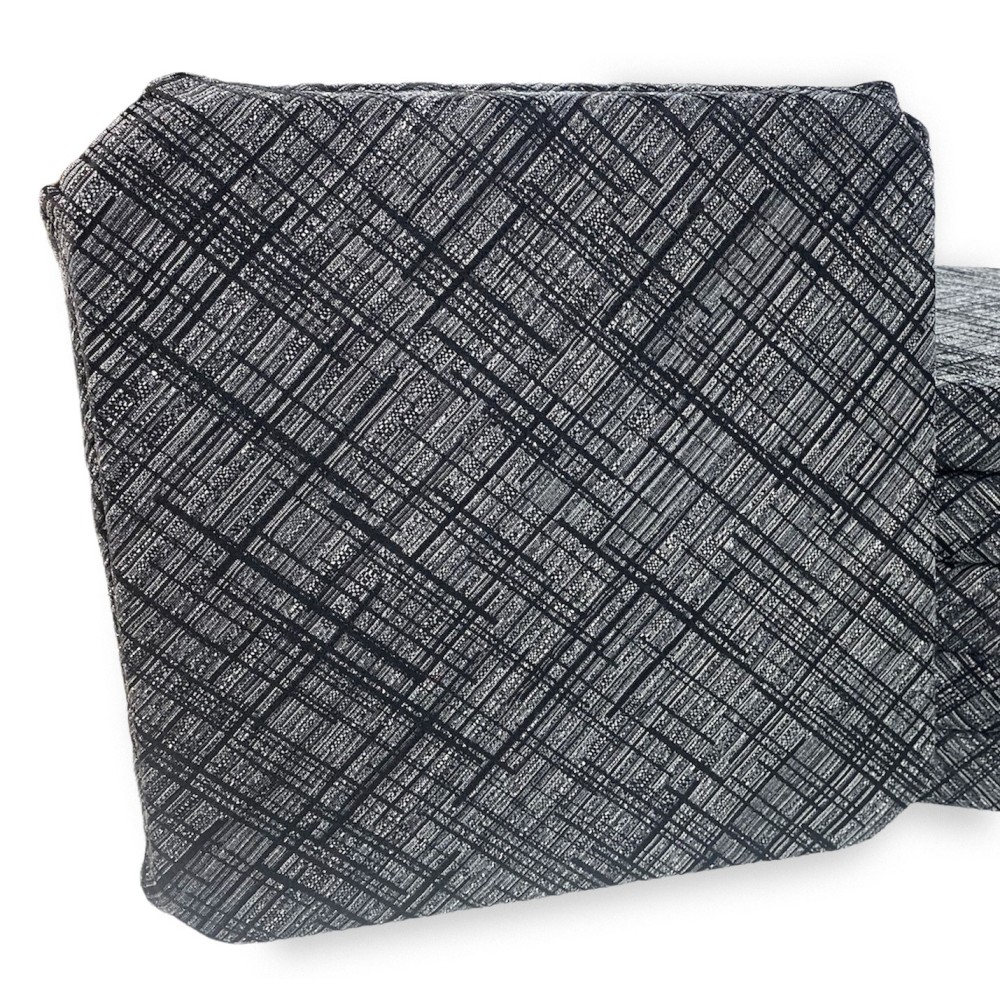 COPRISEDIA con ALI tinta unita IN TESSUTO Jacquard MODERN Nero