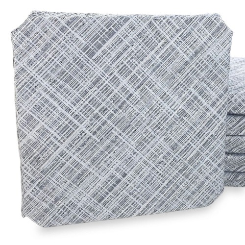 CHAIR COVER WITH WINGS solid color IN FABRIC Jacquard MODERN Gray