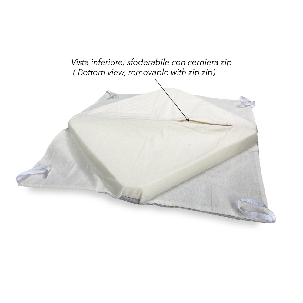 HOUSSE DE SIÈGE avec AILES couleur unie EN TISSU Jacquard MODERNE Beige