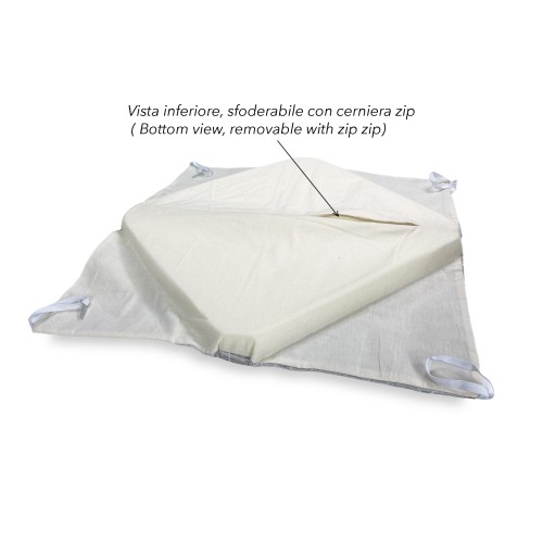 HOUSSE DE SIÈGE avec AILES couleur unie EN TISSU Jacquard MODERNE Beige