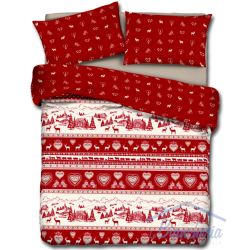 HOUSSE DE COUETTE TYROLIENNE DIS. MONTAGNE VALGARDENA