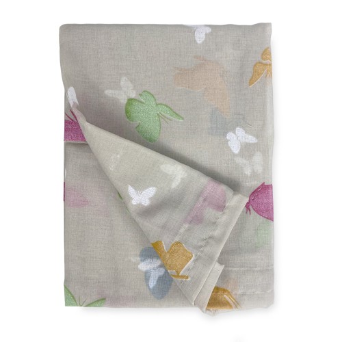 Par de vidrio CORTINA MARIPOSAS Beige ancho cm. 60 de la ventana y la puerta