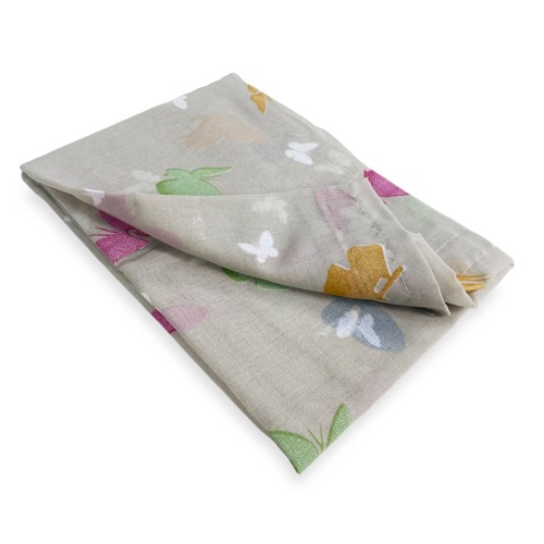 Par de vidrio CORTINA MARIPOSAS Beige ancho cm. 60 de la ventana y la puerta