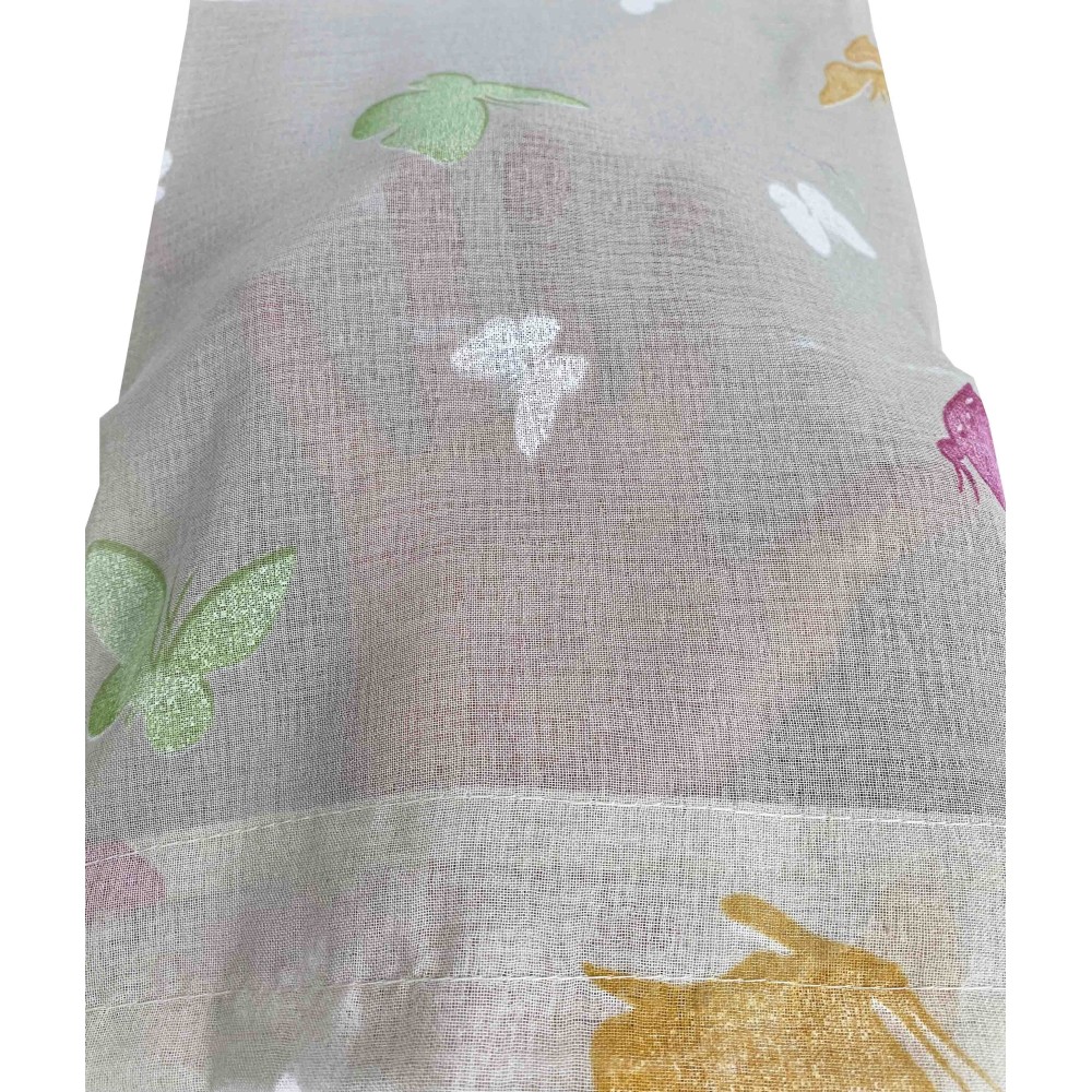 Par de vidrio CORTINA MARIPOSAS Beige ancho cm. 60 de la ventana y la puerta