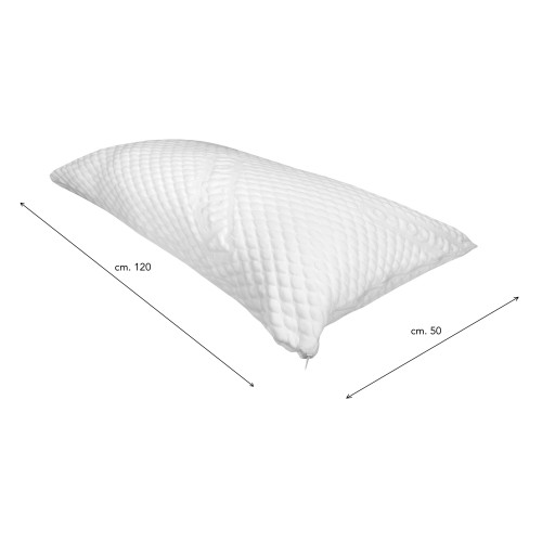 SOUS TAIE D’OREILLER Antia acariens HYPOALLERGÉNIQUE BRIGITTE massant des BULLES cm. Taille 50x120 Français Piazza e Mezza