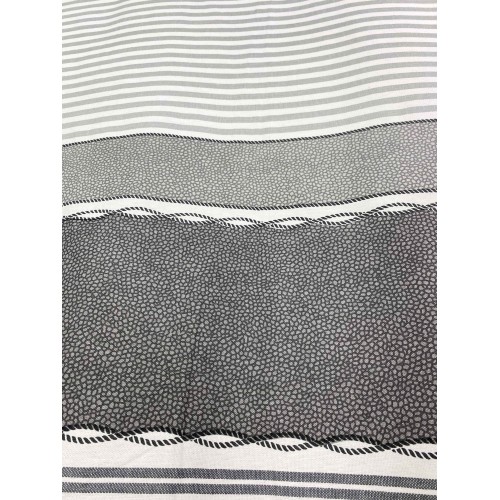 BEACH TOWEL fouta BOY GREY size LARGE with Beach backpack KEEP CALM CM.100X200