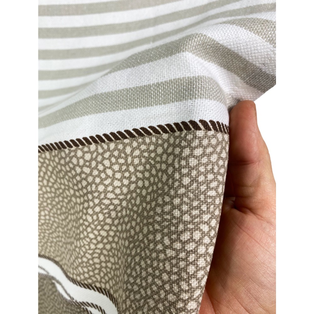 SERVIETTE DE PLAGE FOUTA BOY BEIGE taille LARGE avec sac à dos Beach KEEP CALM CM.100X200