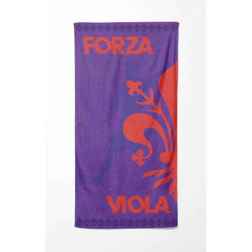 SERVIETTE DE PLAGE en éponge FORZA VIOLA mesure un grand cm. 90 x 170