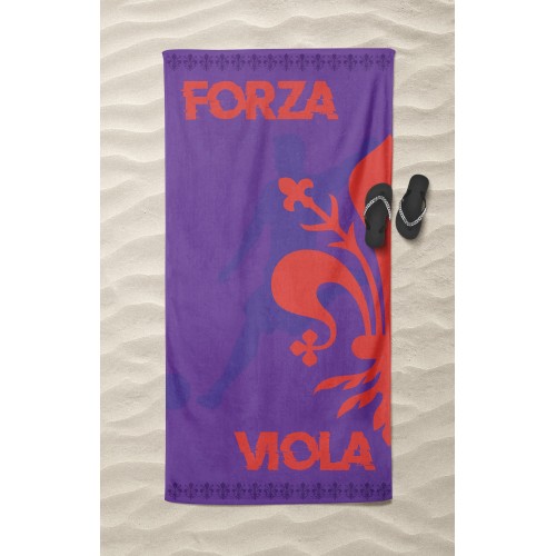 FORZA VIOLA terry towel large size cm. 90 X 170
