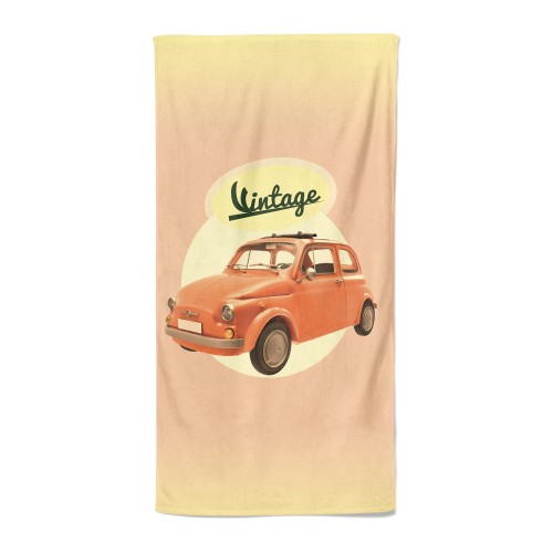 TOALLA DE PLAYA en rizo 500 VINTAGE tamaño grande cm. 90 x 170