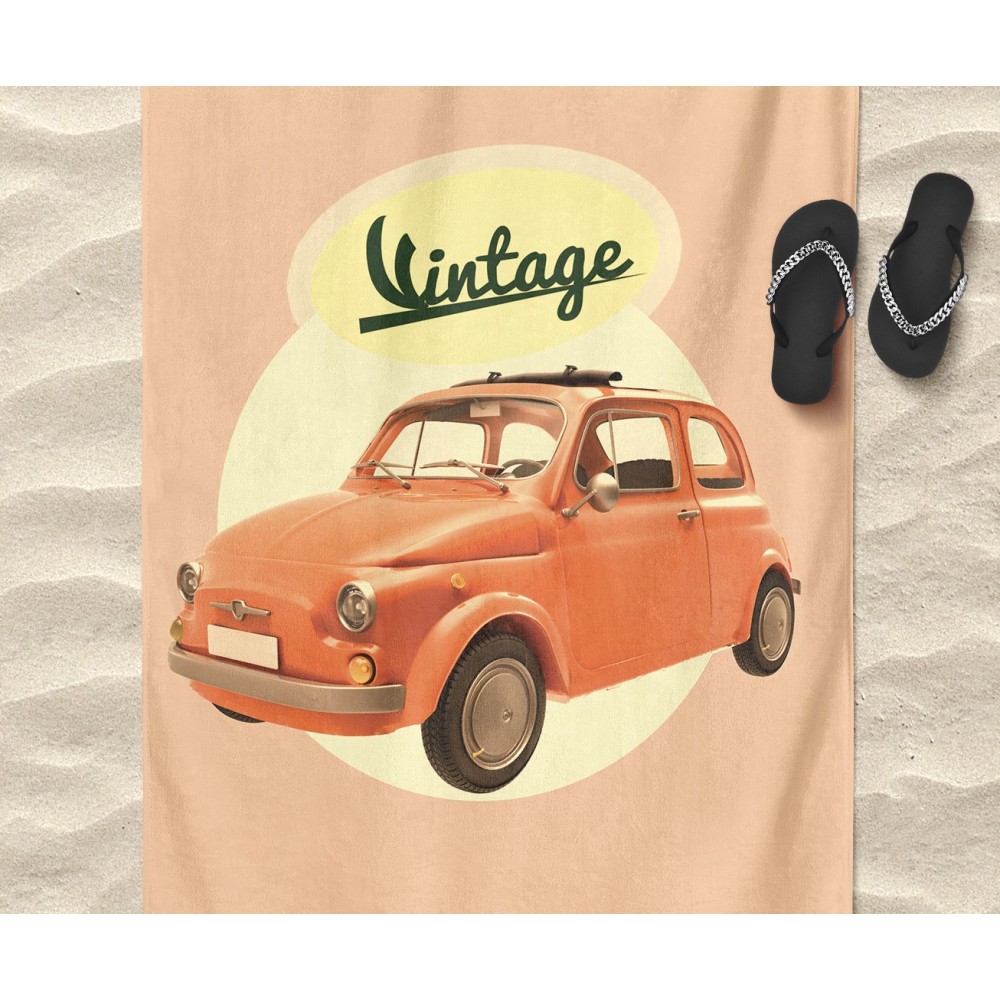 TELO MARE in spugna 500 VINTAGE misura grande cm. 90 X 170