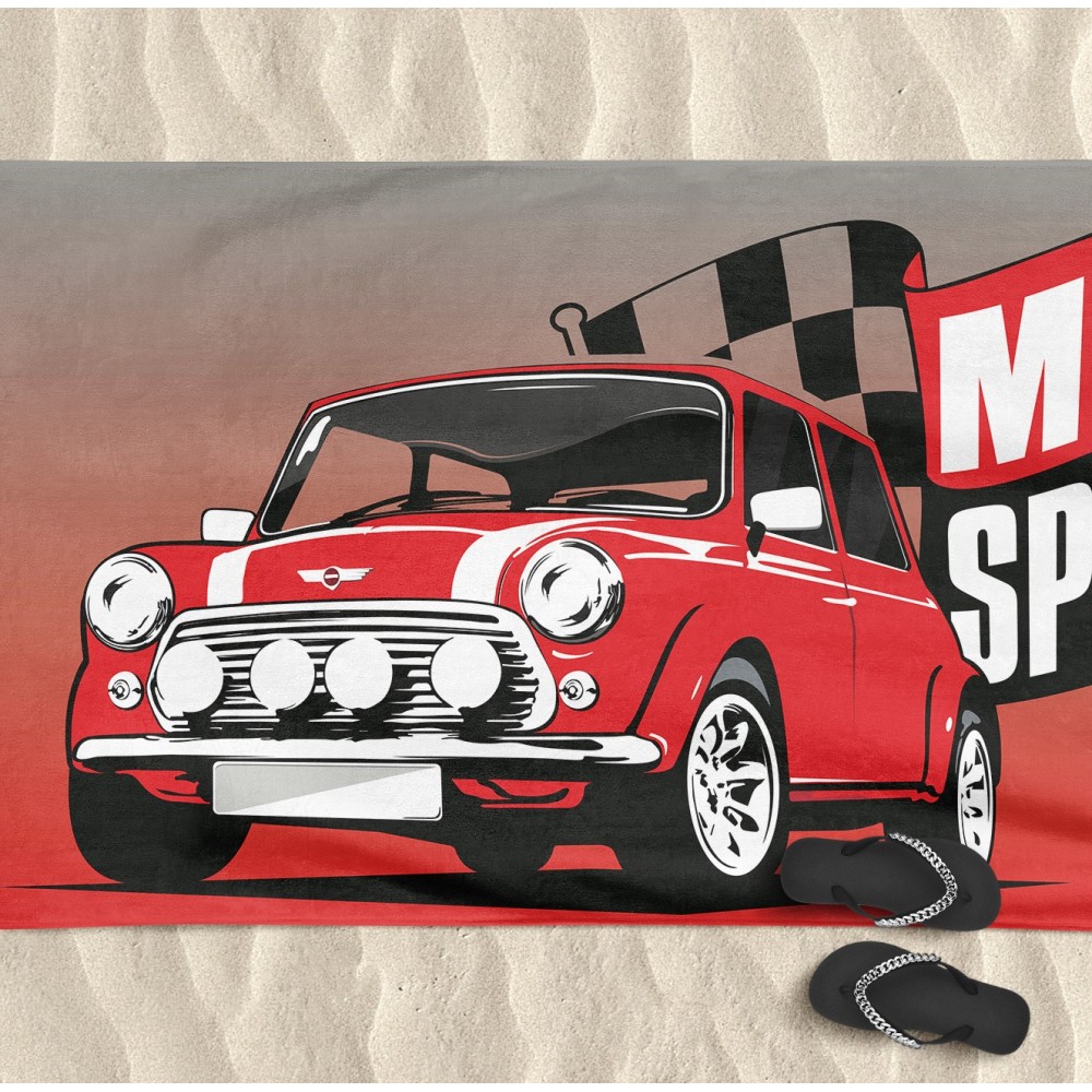 MINI SPORT terry beach towel large size cm. 90 X 170