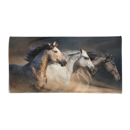 SERVIETTE DE PLAGE en éponge I TRE CAVALLI mesure un grand cm. 90 x 170