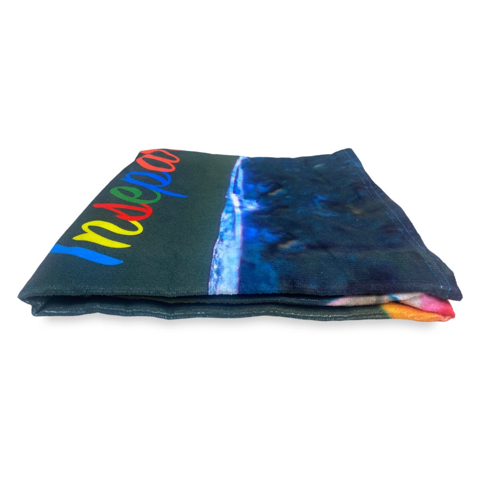 BEACH TOWEL in LOVEBIRDS size large cm. 90 X 170