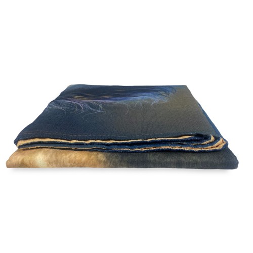 SERVIETTE DE PLAGE en éponge I TRE CAVALLI mesure un grand cm. 90 x 170