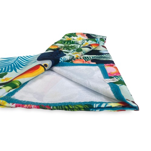 SERVIETTE DE PLAGE en éponge tucani mesure un grand cm. 90 x 170