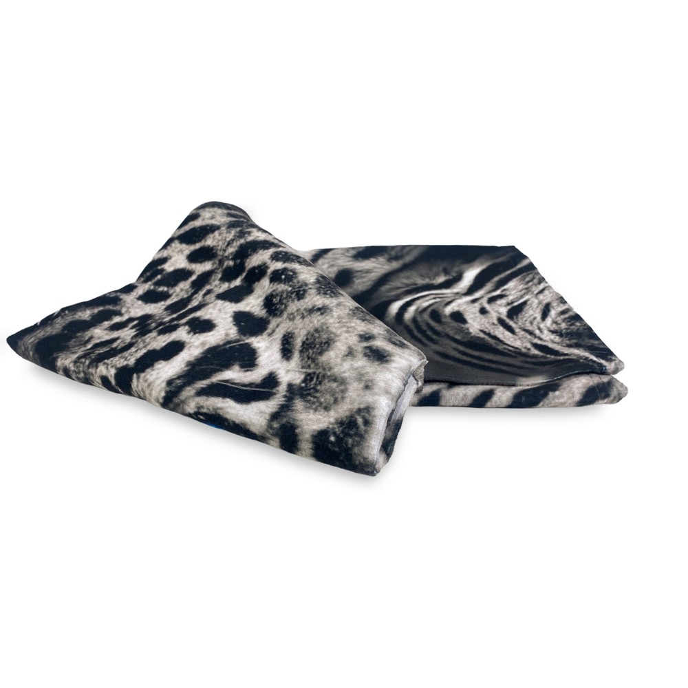 SERVIETTE DE PLAGE en éponge Léopard né pour ÊTRE LIBRE mesure un grand cm. 90 x 170