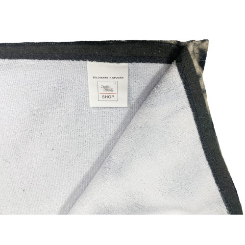 TELO MARE in spugna Leopardo BORN to BE FREE misura grande cm. 90 X 170