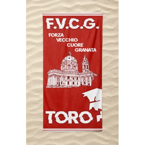 SERVIETTE DE PLAGE en éponge TORO MEMORIAL mesure un grand cm. 90 x 170