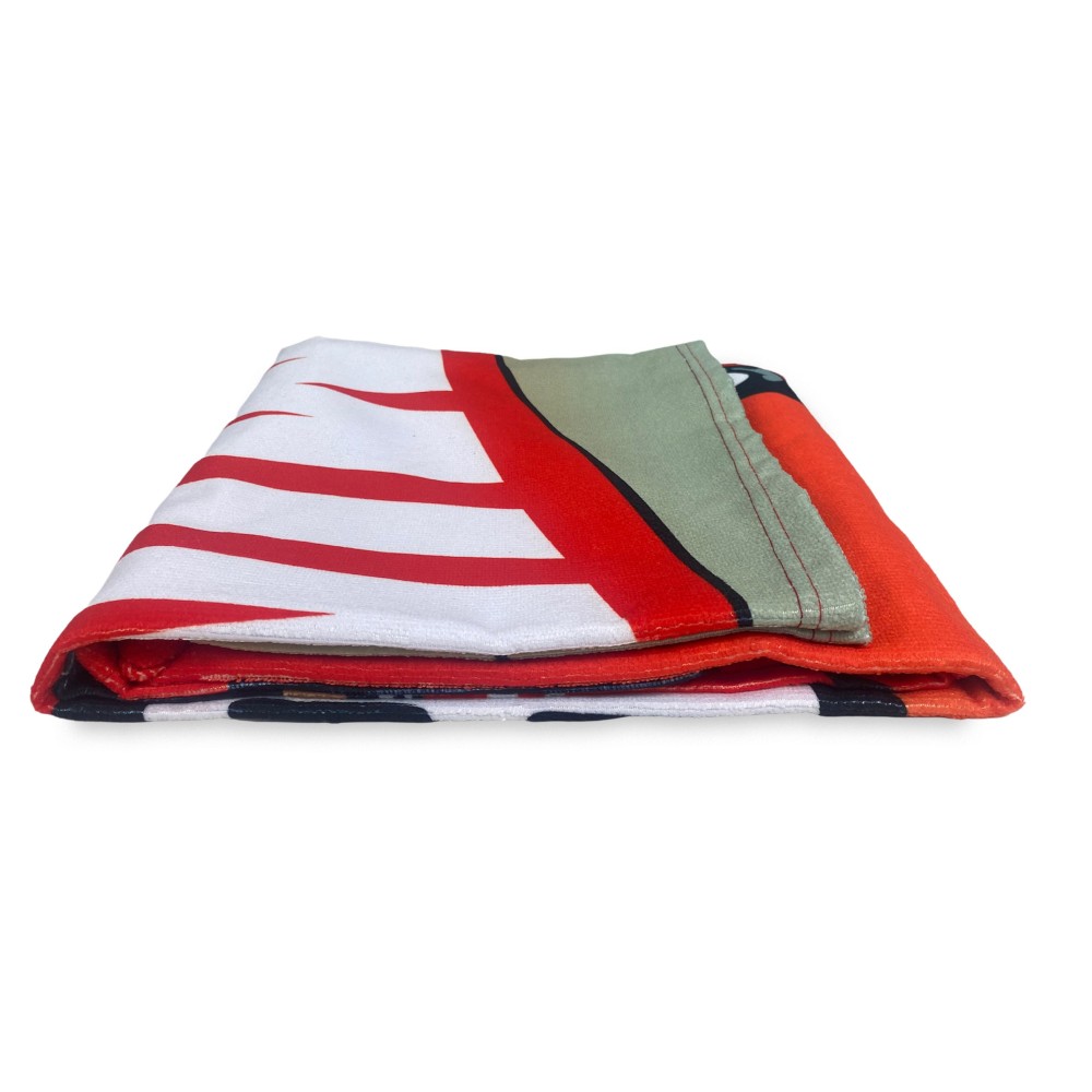 SERVIETTE DE PLAGE en éponge MINI SPORT taille grand cm. 90 x 170