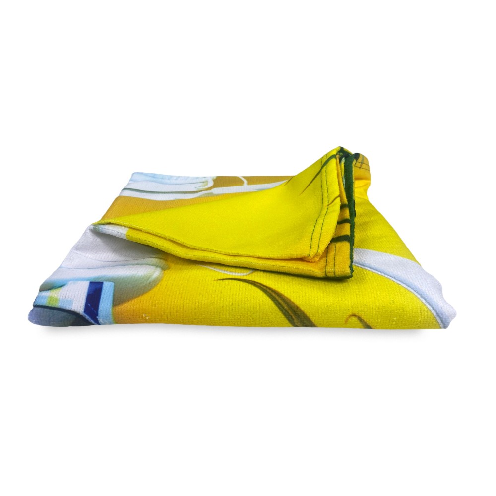 MUSIC on THE BEACH terry beach towel large size cm. 90 X 170