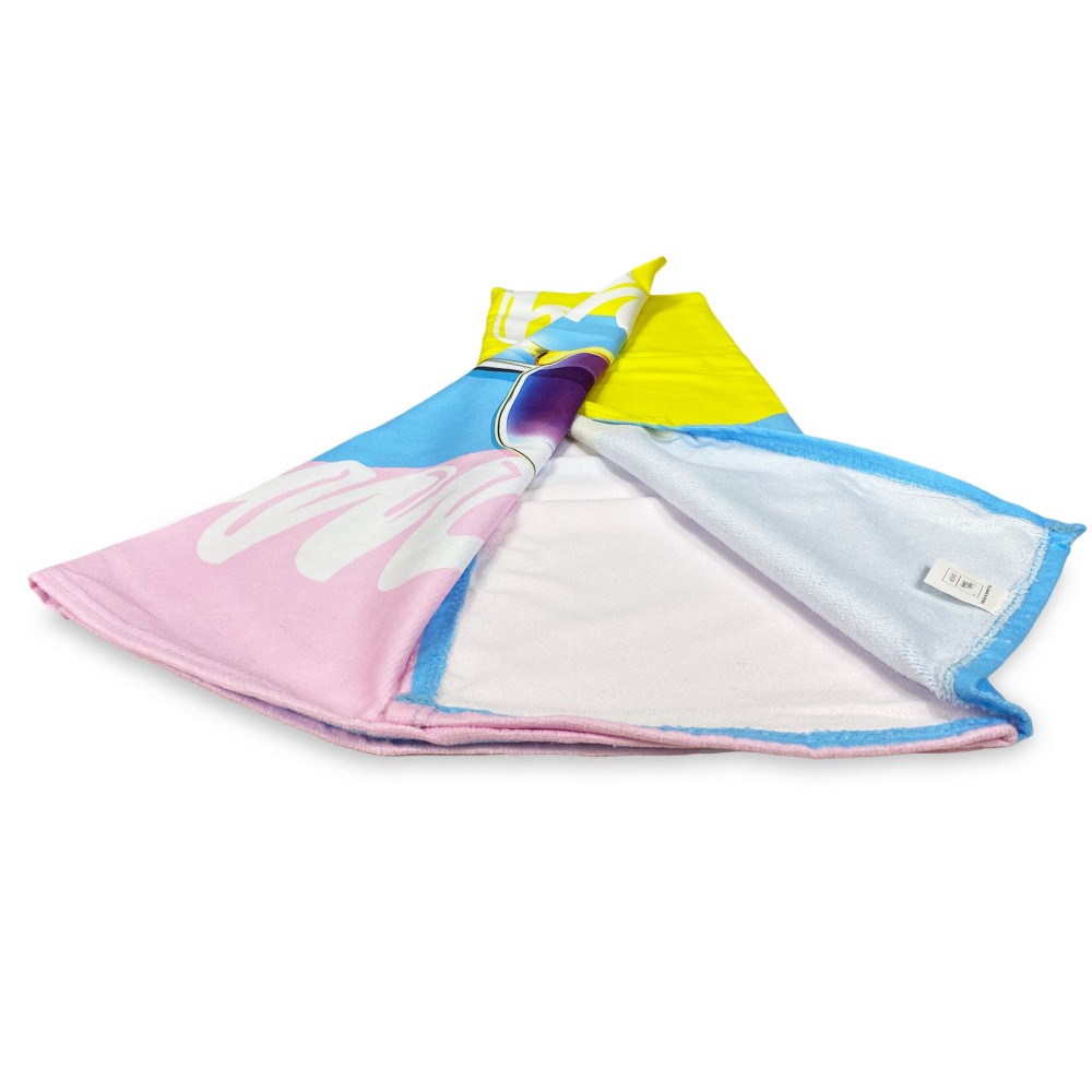 BEACH TOWEL in terry GLASSES size large cm. 90 X 170